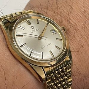 Vintage Omega Seamaster Datejust 1960-1969 gold-filled Automatic Men’s Watch.